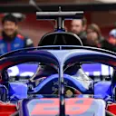 Scuderia Toro Rosso STR13 halo at Formula One Testing, Day One, Barcelona, Spain, 26 February 2018. © Sutton Images
