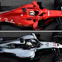 The SF71H and the Mercedes W09 now share an almost identical wheelbase. © Sutton Images