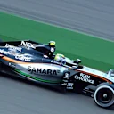 Sergio Perez (MEX) Force India VJM08 at Formula One World Championship, Rd11, Belgian Grand Prix, Practice, Spa Francorchamps, Belgium, Friday 21 August 2015. &copy; Sutton Motorsport Images