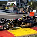 Pastor Maldonado (VEN) Lotus E23 Hybrid at Formula One World Championship, Rd11, Belgian Grand Prix, Practice, Spa Francorchamps, Belgium, Friday 21 August 2015. &copy; Sutton Motorsport Images