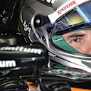 Sergio Perez (MEX) Force India VJM08 at Formula One World Championship, Rd11, Belgian Grand Prix, Practice, Spa Francorchamps, Belgium, Friday 21 August 2015. &copy; Sutton Motorsport Images