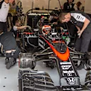 Jenson Button (GBR) McLaren MP4-30 at Formula One World Championship, Rd11, Belgian Grand Prix, Practice, Spa Francorchamps, Belgium, Friday 21 August 2015. &copy; Sutton Motorsport Images