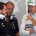 Nico Hulkenberg (GER) Force India at Formula One World Championship, Rd11, Belgian Grand Prix, Practice, Spa Francorchamps, Belgium, Friday 21 August 2015. &copy; Sutton Motorsport Images