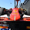 The car of Kimi Raikkonen (FIN) Ferrari SF15-T is recovered after stopping on track due to mechanical failure in Q2 at Formula One World Championship, Rd11, Belgian Grand Prix, Qualifying, Spa Francorchamps, Belgium, Saturday 22 August 2015. &copy; Sutton Motorsport Images