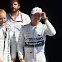 Valtteri Bottas (FIN) Williams and Nico Rosberg (GER) Mercedes AMG F1 celebrate in parc ferme at Formula One World Championship, Rd11, Belgian Grand Prix, Qualifying, Spa Francorchamps, Belgium, Saturday 22 August 2015. &copy; Sutton Motorsport Images