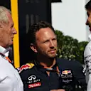 Dr Helmut Marko (AUT) Red Bull Motorsport Consultant, Christian Horner (GBR) Red Bull Racing Team Principal and Toto Wolff (AUT) Mercedes AMG F1 Director of Motorsport at Formula One World Championship, Rd11, Belgian Grand Prix, Qualifying, Spa Francorchamps, Belgium, Saturday 22 August 2015. &copy; Sutton Motorsport Images