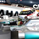 Pole sitter Lewis Hamilton (GBR) Mercedes AMG F1 W06 in parc ferme at Formula One World Championship, Rd11, Belgian Grand Prix, Qualifying, Spa Francorchamps, Belgium, Saturday 22 August 2015. &copy; Sutton Motorsport Images