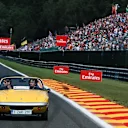Romain Grosjean (FRA) Lotus on the drivers parade at Formula One World Championship, Rd11, Belgian Grand Prix, Race, Spa Francorchamps, Belgium, Sunday 23 August 2015. &copy; Sutton Motorsport Images