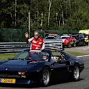 Sebastian Vettel (GER) Ferrari in a Ferrari 308 GTS on the drivers parade at Formula One World Championship, Rd11, Belgian Grand Prix, Race, Spa Francorchamps, Belgium, Sunday 23 August 2015. &copy; Sutton Motorsport Images