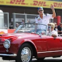 Marcus Ericsson (SWE) Sauber at the drivers parade at Formula One World Championship, Rd11, Belgian Grand Prix, Race, Spa Francorchamps, Belgium, Sunday 23 August 2015. &copy; Sutton Motorsport Images