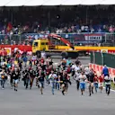 Fans on the track at Formula One World Championship, Rd11, Belgian Grand Prix, Race, Spa Francorchamps, Belgium, Sunday 23 August 2015. &copy; Sutton Motorsport Images