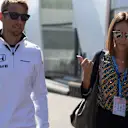 Jenson Button (GBR) McLaren and his wife Jessica Button (GBR) at Formula One World Championship, Rd11, Belgian Grand Prix, Preparations, Spa Francorchamps, Belgium, Thursday 20 August 2015. &copy; Sutton Motorsport Images