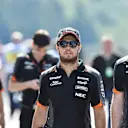 Sergio Perez (MEX) Force India at Formula One World Championship, Rd11, Belgian Grand Prix, Preparations, Spa Francorchamps, Belgium, Thursday 20 August 2015. &copy; Sutton Motorsport Images
