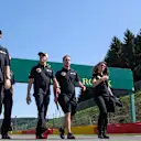 Pastor Maldonado (VEN) Lotus walks the track at Formula One World Championship, Rd11, Belgian Grand Prix, Preparations, Spa Francorchamps, Belgium, Thursday 20 August 2015. &copy; Sutton Motorsport Images