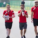 Will Stevens (GBR) Marussia walks the track at Formula One World Championship, Rd10, Hungarian Grand Prix, Preparations, Hungaroring, Hungary, Thursday 23 July 2015. &copy; Sutton Motorsport Images