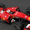 Sebastian Vettel (GER) Ferrari SF15-T at Formula One World Championship, Rd12, Italian Grand Prix, Practice, Monza, Italy, Friday 4  September 2015. &copy; Sutton Motorsport Images