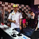 Charlie Whiting (GBR) FIA Delegate and Felipe Nasr (BRA) Sauber at the F1 in Schools Finals at Formula One World Championship, Rd13, Singapore Grand Prix, Preparations, Marina Bay Street Circuit, Singapore, Wednesday 16 September 2015. &copy; Sutton Motorsport Images