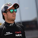 Sergio Perez (MEX) Force India at Formula One World Championship, Rd5, Spanish Grand Prix Qualifying, Barcelona, Spain, Saturday 9 May 2015. &copy; Sutton Motorsport Images