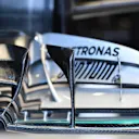 Mercedes-Benz F1 W07 Hybrid front wing detail at Formula One World Championship, Rd1, Australian Grand Prix, Practice, Albert Park, Melbourne, Australia, Friday 18 March 2016. &copy; Sutton Motorsport Images