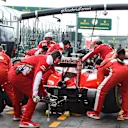 Kimi Raikkonen (FIN) Ferrari SF16-H makes a pit stop at Formula One World Championship, Rd1, Australian Grand Prix, Practice, Albert Park, Melbourne, Australia, Friday 18 March 2016. &copy; Sutton Motorsport Images