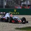 Esteban Gutierrez (MEX) Haas VF-16 spins into the gravel at Formula One World Championship, Rd1, Australian Grand Prix, Practice, Albert Park, Melbourne, Australia, Friday 18 March 2016. &copy; Sutton Motorsport Images