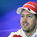 Sebastian Vettel (GER) Ferrari during the Press Conference at Formula One World Championship, Rd1, Australian Grand Prix, Qualifying, Albert Park, Melbourne, Australia, Saturday 19 March 2016. &copy; Sutton Motorsport Images