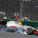 Esteban Gutierrez (MEX) Haas F1 Team VF16 locks up at Formula One World Championship, Rd1, Australian Grand Prix, Qualifying, Albert Park, Melbourne, Australia, Saturday 19 March 2016. &copy; Sutton Motorsport Images
