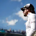 Fernando Alonso (ESP) McLaren at the drivers parade at Formula One World Championship, Rd1, Australian Grand Prix, Race, Albert Park, Melbourne, Australia, Sunday 20 March 2016. &copy; Sutton Motorsport Images