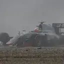 Esteban Gutierrez (MEX) Haas VF-16 crashed out of the race at Formula One World Championship, Rd1, Australian Grand Prix, Race, Albert Park, Melbourne, Australia, Sunday 20 March 2016. &copy; Sutton Motorsport Images