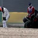 Race retiree Fernando Alonso (ESP) McLaren MP4-31 after his crash at Formula One World Championship, Rd1, Australian Grand Prix, Race, Albert Park, Melbourne, Australia, Sunday 20 March 2016. &copy; Sutton Motorsport Images