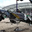 Fernando Alonso (ESP) McLaren MP4-31 crashes out of the race at Formula One World Championship, Rd1, Australian Grand Prix, Race, Albert Park, Melbourne, Australia, Sunday 20 March 2016. &copy; Sutton Motorsport Images
