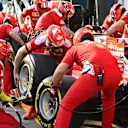 Ferrari practice pit stop at Formula One World Championship, Rd1, Australian Grand Prix, Preparations, Albert Park, Melbourne, Australia, Thursday 17 March 2016. &copy; Sutton Motorsport Images