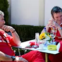 Maurizio Arrivabene (ITA) Ferrari Team Principal, James Allison (GBR) Ferrari Chassis Technical Director and Gino Rosato (CDN) Ferrari at Formula One World Championship, Rd1, Australian Grand Prix, Preparations, Albert Park, Melbourne, Australia, Thursday 17 March 2016. &copy; Sutton Motorsport Images