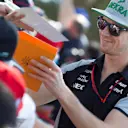 Nico Hulkenberg (GER) Force India F1 signs autographs for the fans at Formula One World Championship, Rd1, Australian Grand Prix, Preparations, Albert Park, Melbourne, Australia, Thursday 17 March 2016. &copy; Sutton Motorsport Images