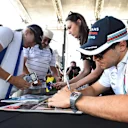 Felipe Massa (BRA) Williams signs autographs for the fans at Formula One World Championship, Rd1, Australian Grand Prix, Preparations, Albert Park, Melbourne, Australia, Thursday 17 March 2016. &copy; Sutton Motorsport Images