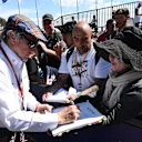Jackie Stewart (GBR) signs autographs for the fans at Formula One World Championship, Rd1, Australian Grand Prix, Preparations, Albert Park, Melbourne, Australia, Thursday 17 March 2016. &copy; Sutton Motorsport Images