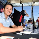 Rio Haryanto (IDN) Manor Racing at the autograph session at Formula One World Championship, Rd1, Australian Grand Prix, Preparations, Albert Park, Melbourne, Australia, Thursday 17 March 2016. &copy; Sutton Motorsport Images