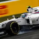 Valtteri Bottas (FIN) Williams FW38 locks up at Formula One World Championship, Rd12, German Grand Prix, Practice, Hockenheim, Germany, Friday 29 July 2016. &copy; Sutton Images