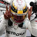 Pole sitter Lewis Hamilton (GBR) Mercedes AMG F1 celebrates in parc ferme at Formula One World Championship, Rd1, Australian Grand Prix, Qualifying, Albert Park, Melbourne, Australia, Saturday 25 March 2017. © Sutton Motorsport Images