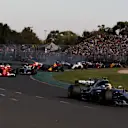 Lewis Hamilton (GBR) Mercedes-Benz F1 W08 Hybrid leads at the start of the race at Formula One World Championship, Rd1, Australian Grand Prix, Race, Albert Park, Melbourne, Australia, Sunday 26 March 2017. © Sutton Motorsport Images
