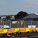 Sebastian Vettel (GER) Ferrari SF70-H leads Max Verstappen (NED) Red Bull Racing RB12 and Lewis Hamilton (GBR) Mercedes-Benz F1 W08 Hybrid at F1 World Championship, Australian Grand Prix, Melbourne, Australia, 26 March 2017. ©Sutton Motorsport Images