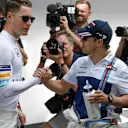 Stoffel Vandoorne (BEL) McLaren and Felipe Massa (BRA) Williams on the drivers parade at Formula One World Championship, Rd1, Australian Grand Prix, Race, Albert Park, Melbourne, Australia, Sunday 26 March 2017. © Sutton Motorsport Images