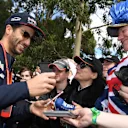 Daniel Ricciardo (AUS) Red Bull Racing signs autographs for the fans at Formula One World Championship, Rd1, Australian Grand Prix, Preparations, Albert Park, Melbourne, Australia, Thursday 23 March 2017. © Sutton Motorsport Images