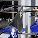 Sauber C36 engine cover at Formula One World Championship, Rd9, Austrian Grand Prix, Preparations, Spielberg, Austria, Thursday 6 July 2017. © Sutton Images