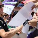Valtteri Bottas (FIN) Mercedes AMG F1 signs autographs for the fans at Formula One World Championship, Rd8, Azerbaijan Grand Prix, Qualifying, Baku City Circuit, Baku, Azerbaijan, Saturday 24 June 2017. © Sutton Images