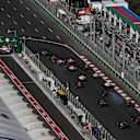 The start of the race at Formula One World Championship, Rd8, Azerbaijan Grand Prix, Race, Baku City Circuit, Baku, Azerbaijan, Sunday 25 June 2017. © Sutton Images