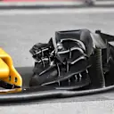 Renault Sport F1 Team RS17 front wing detail at Formula One World Championship, Rd8, Azerbaijan Grand Prix, Preparations, Baku City Circuit, Baku, Azerbaijan, Thursday 22 June 2017. © Sutton Images