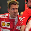 Sebastian Vettel (GER) Ferrari at Formula One World Championship, Rd3, Bahrain Grand Prix Practice, Bahrain International Circuit, Sakhir, Bahrain, Friday 14 April 2017. © Sutton Motorsport Images