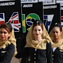 Grid girls at Formula One World Championship, Rd3, Bahrain Grand Prix Race, Bahrain International Circuit, Sakhir, Bahrain, Sunday 16 April 2017. © Sutton Motorsport Images