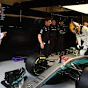 Jo Bauer (SUI) FIA Technical Delegate watches Lewis Hamilton (GBR) Mercedes-Benz F1 W08 Hybrid and halo at Formula One World Championship, Rd12, Belgian Grand Prix, Practice, Spa Francorchamps, Belgium, Friday 25 August 2017. © Sutton Images